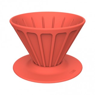 Xiong and Yang Coffee Portable Silicone Filter Cup Red